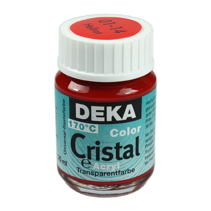 Glasfärg Klarröd 25ml