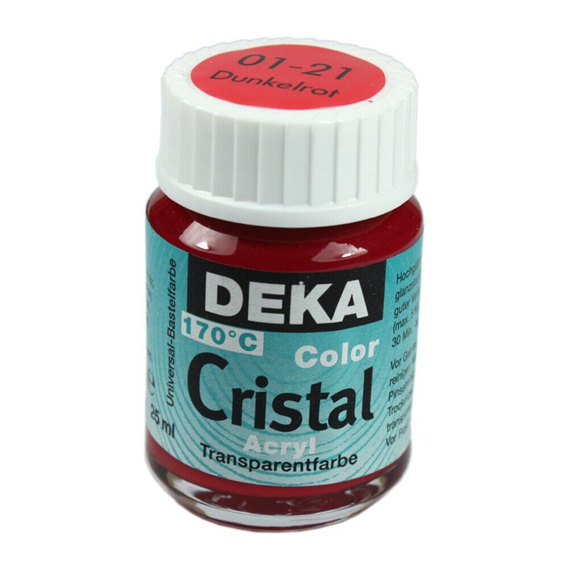 Glasfärg Mörkröd 25ml