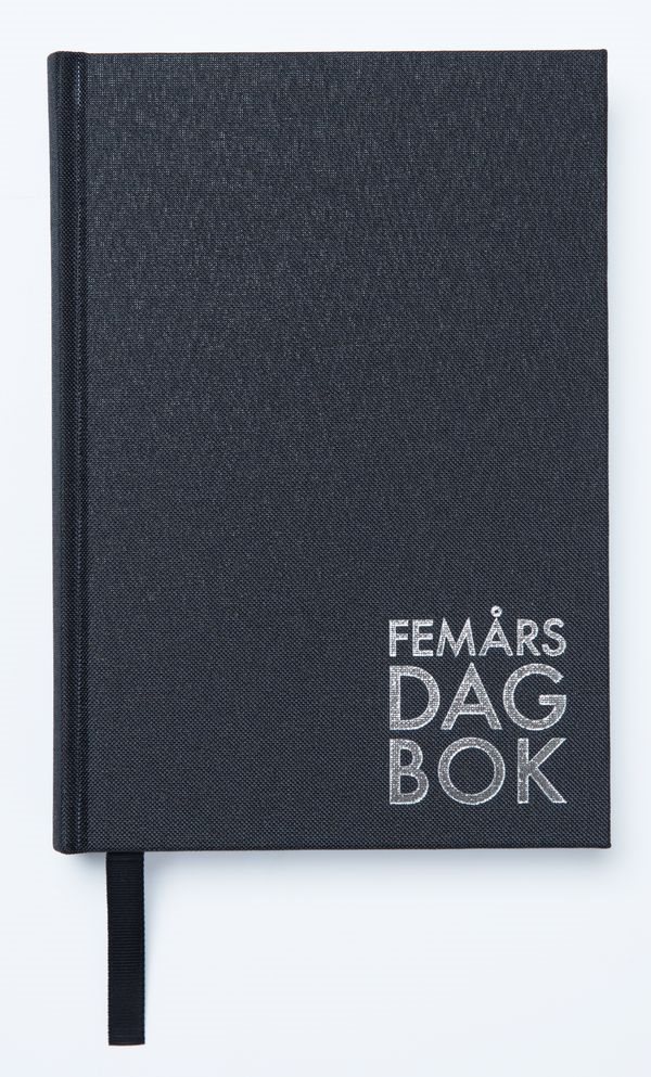 5-ÅRSDAGBOK SVART