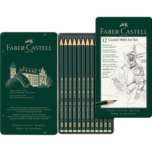Faber-Castell 9000 art set 12st blyertspennor