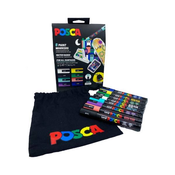 POSCA POUCH SET PC-5M 8PCS