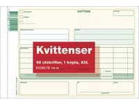 Blankett kvittens A5L 2x50 blad kopia