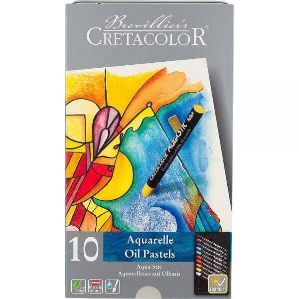 CretaColor 10st Oljepastell Aquarelle 
