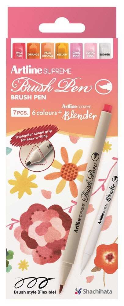 Artline Supreme Brush pennor 7st/fp