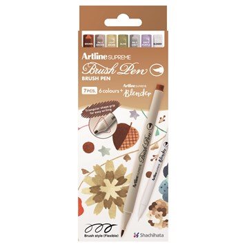 Artline Supreme Brush Pennor 7st/fp