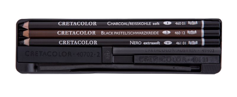 CretaColor Charcoal Drawing set 8st