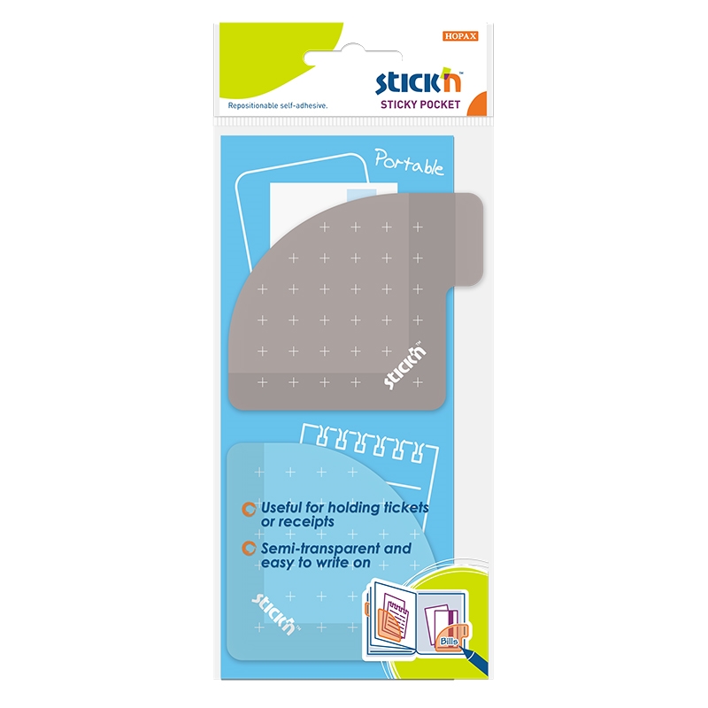 StickyPocket 70x70 Blue/Grey