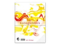 Kollegieblock A5 70g rutat TF