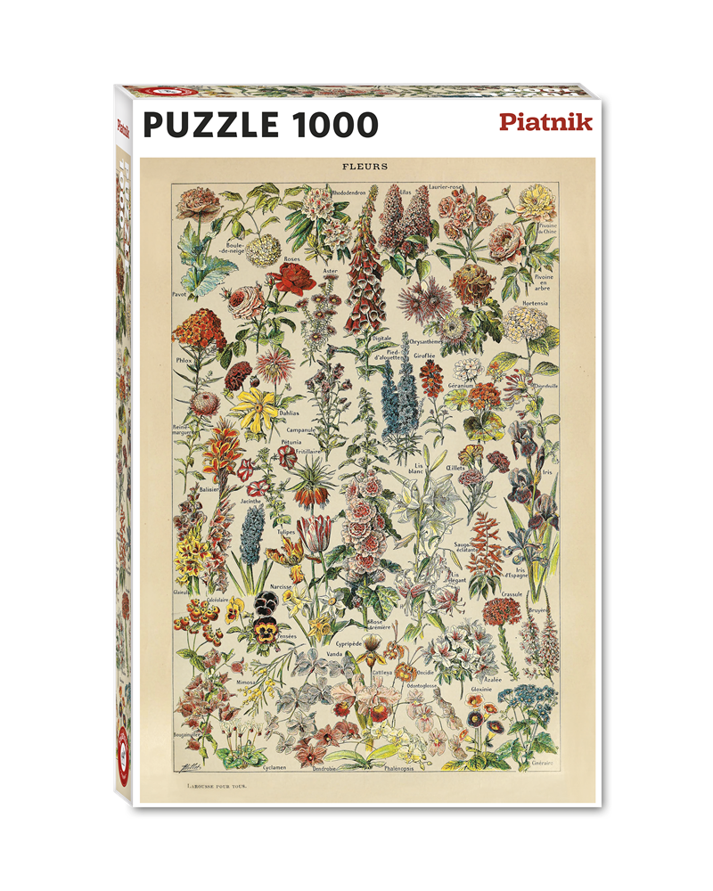 Pussel Millot Fleurs 1000 bitar