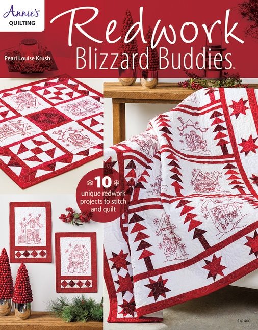 Redwork blizzard buddies - 10 unique redwork projects to stitch and quilt