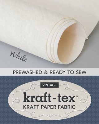 kraft-tex® Vintage Roll, White Prewashed