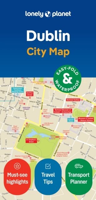 Lonely Planet Dublin City Map