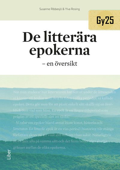 De litterära epokerna : en översikt