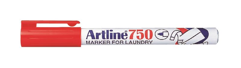 Textilpenna Artline 750 röd