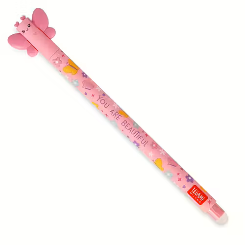 Erasable gel pen, Butterfly, rosa
