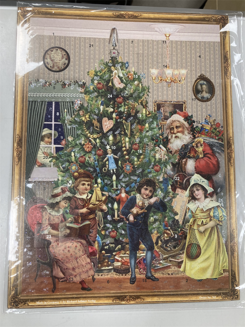 Glitterkalender A3 olika motiv
