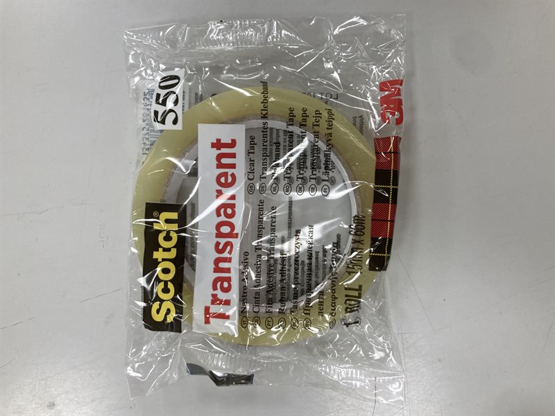 Tejp Scotch transparent 550, 66 m x 15 mm