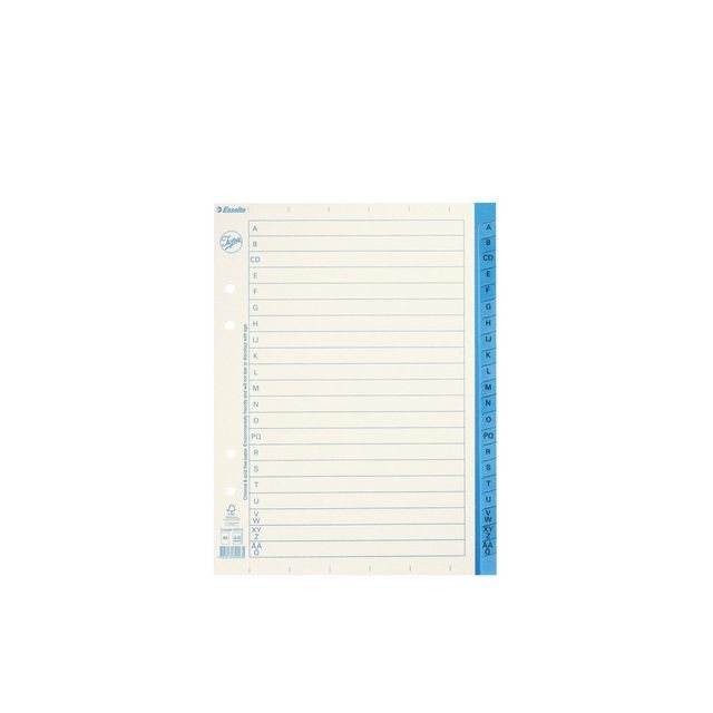 Register A5 A-Ö papper
