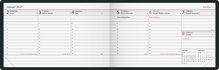 Bordskalender - Lilla Plan Mörkblå Skinn FSC