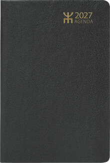 Fickkalender - Agenda Svart Konstläder FSC