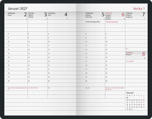 Fickkalender - Executive Röd Konstläder FSC