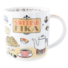 Porslinsmugg,   Swedish Fika, 37 cl