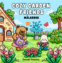 Cozy Garden Friends : Målarbok